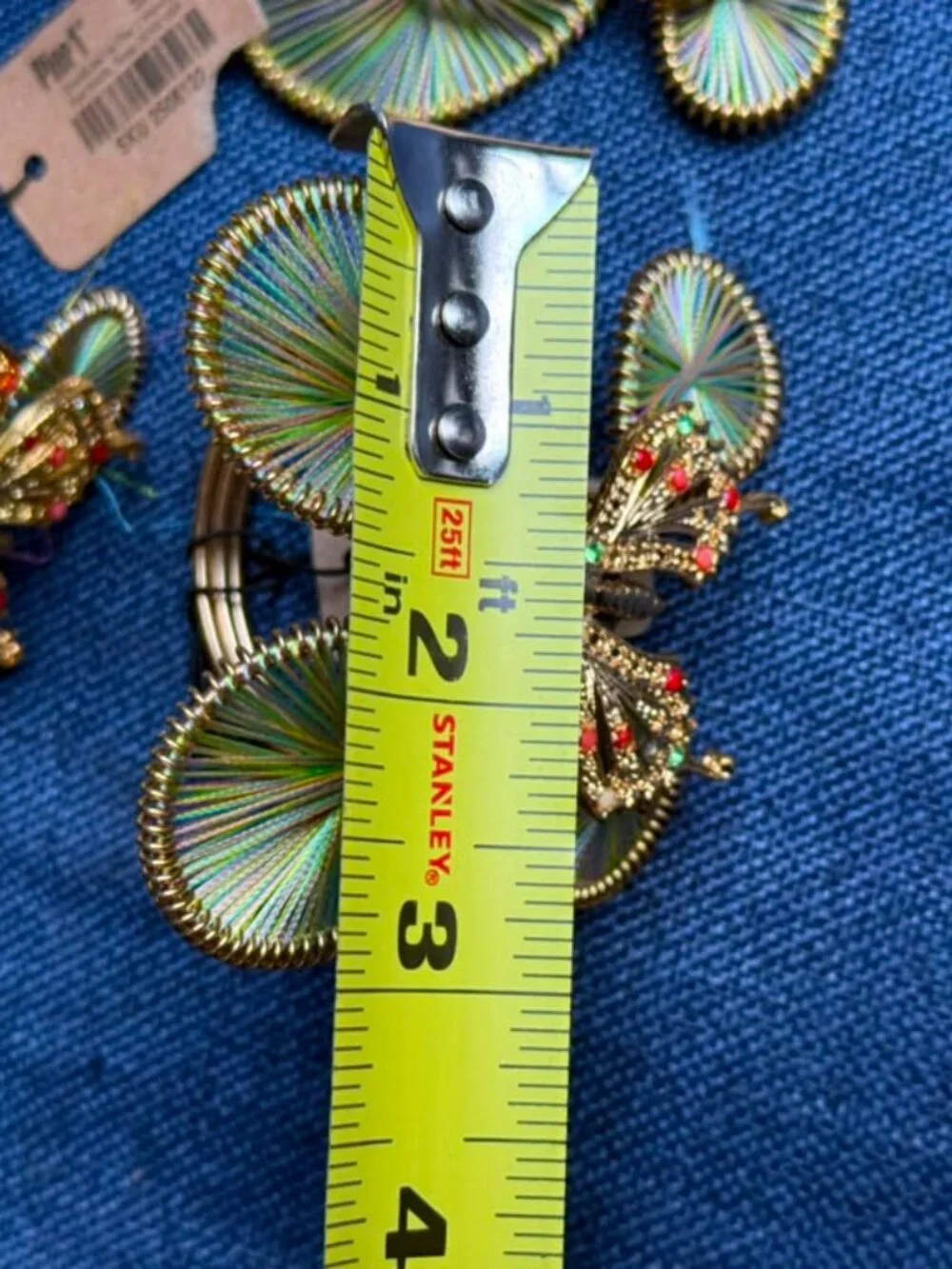 Pier 1 Imports Butterfly Napkin Rings 11pc Craft Repair Lot Indonesia 3.5